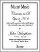 Concerto in D, Opus 2, No. 6 Orchestra sheet music cover